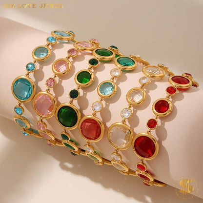 Crystal Tennis Bracelet B236