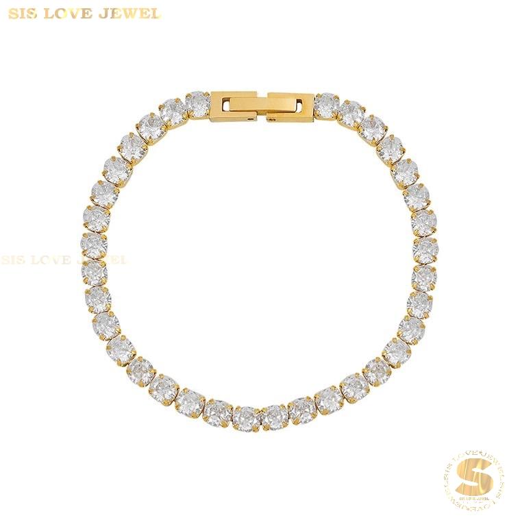 Tennis Bracelet B042 Gold