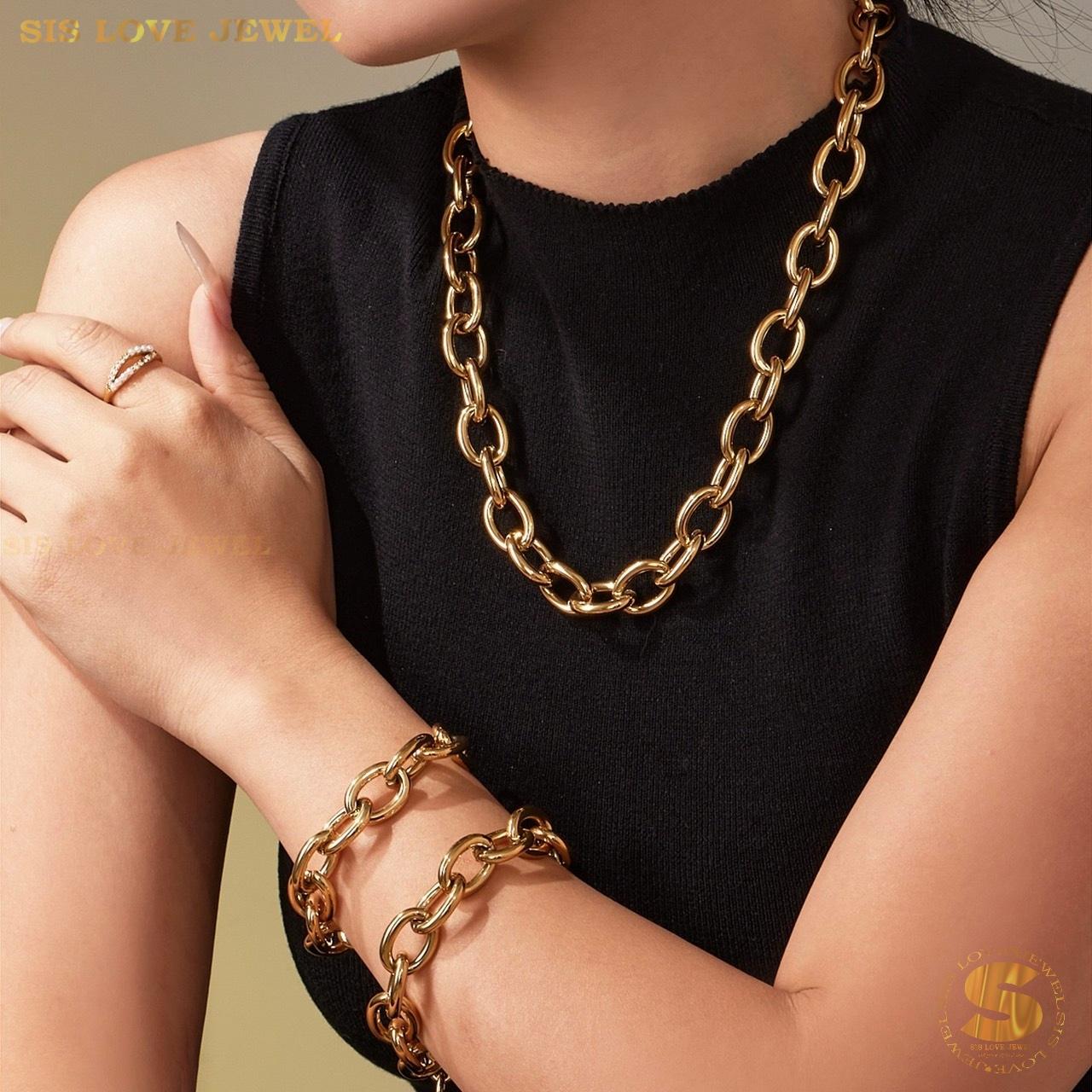 Sleek Cuban Chain Choker B253