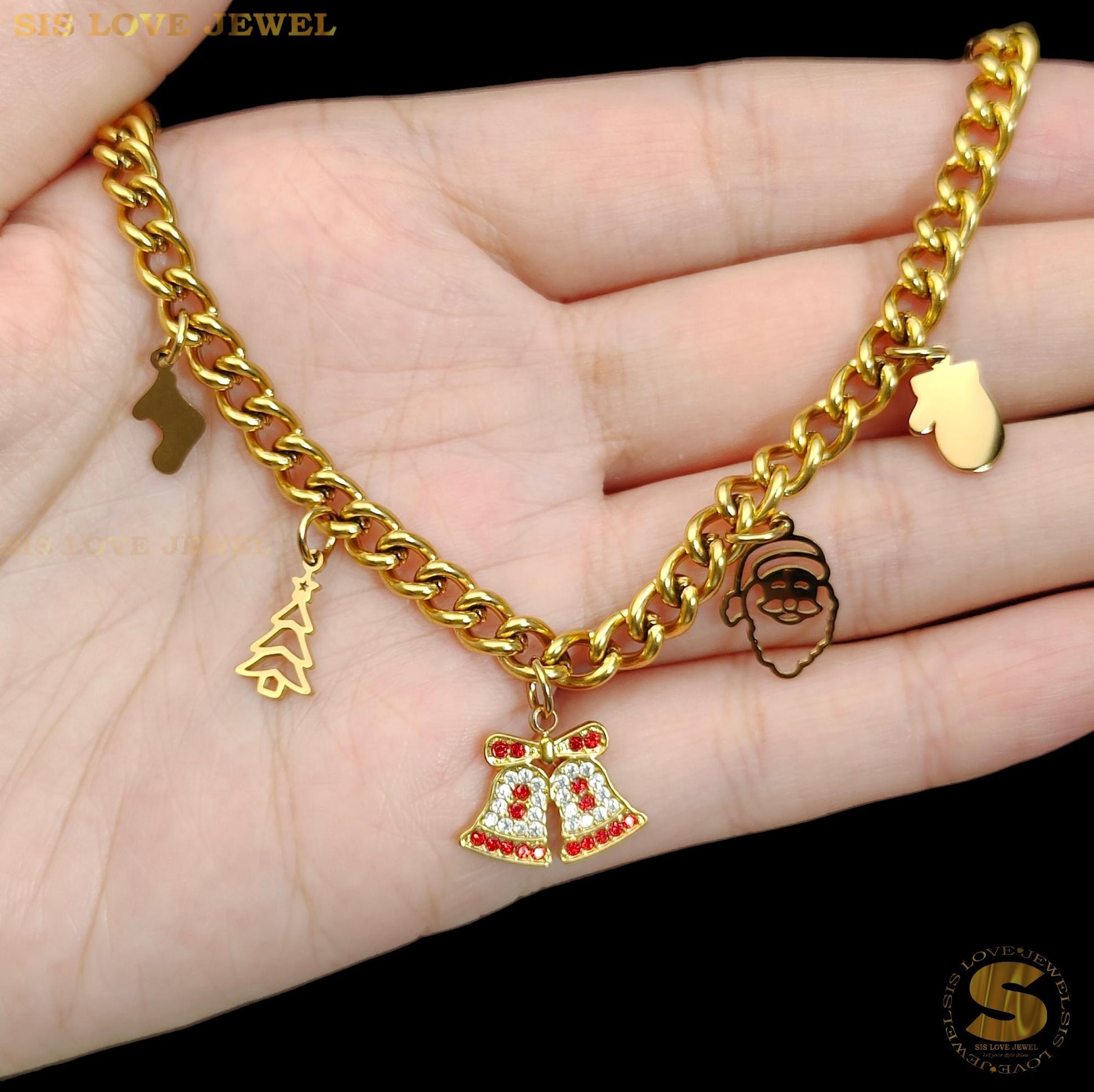 Christmas Charm Bracelet B195