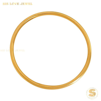 Classic Plain Round Bangle H001