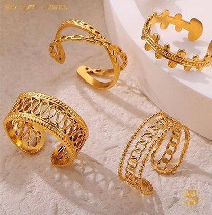 Cross Adjustable Ring R089