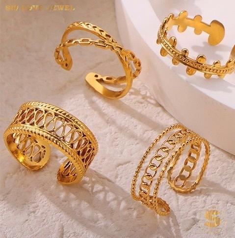 Cross Adjustable Ring R089