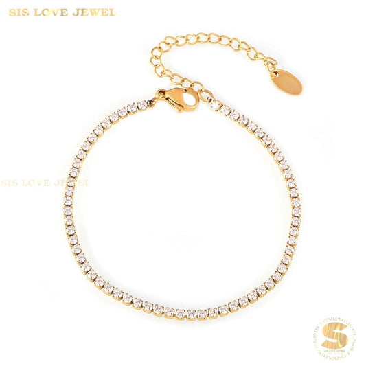 Cubic Zirconia Tennis Bracelet B158