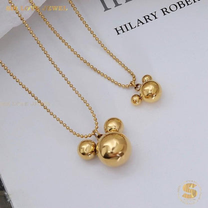 Cute Mickey Pendant Necklace