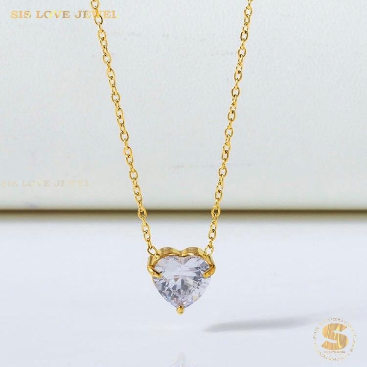 Zirconia Cherished Love Necklace N124