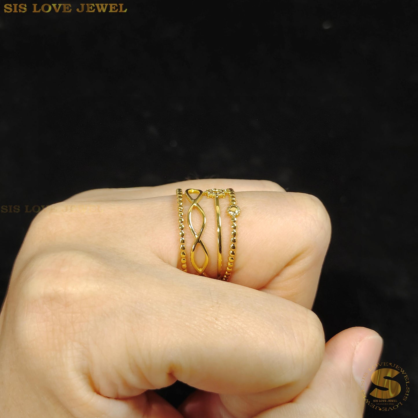 Mini Sphere Adjustable Ring R065