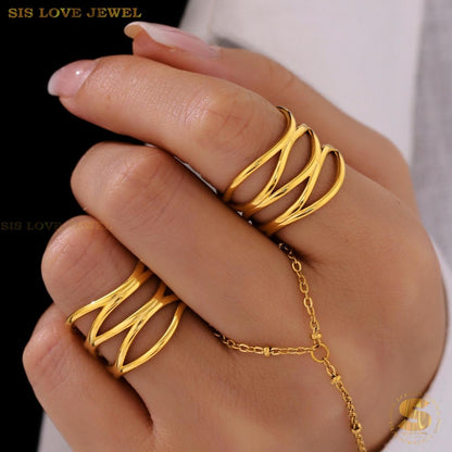 Adjustable Cross Ring R127