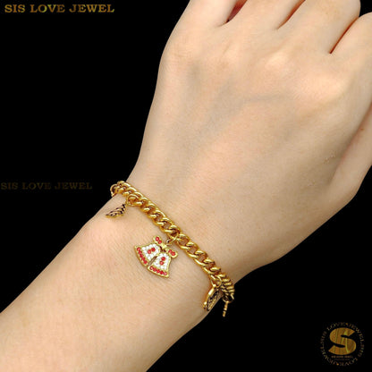 Christmas Charm Bracelet B195
