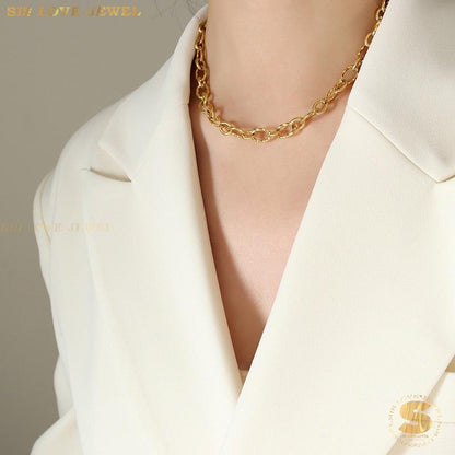 Luxe Link Necklace & Bracelet Set