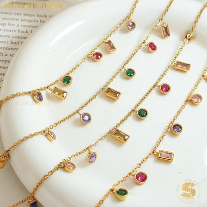 7 Colors Zirconia Bracelet B019