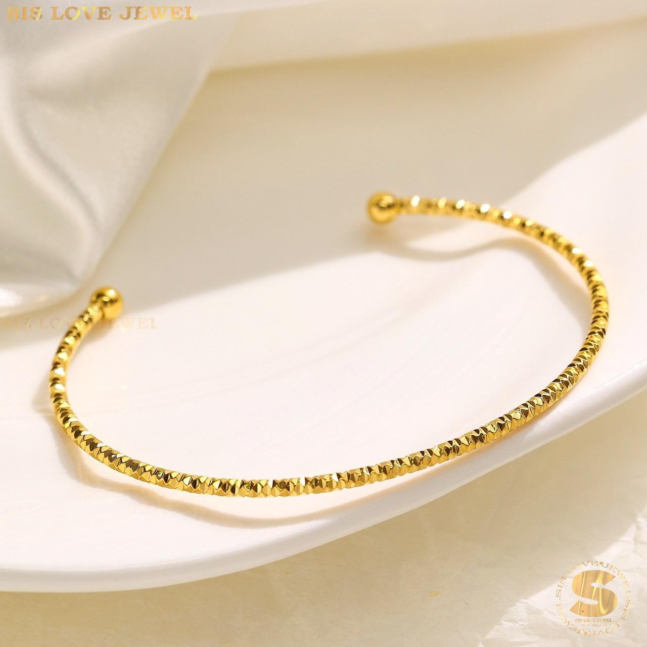 Delicate Touch Gold Bangle H107