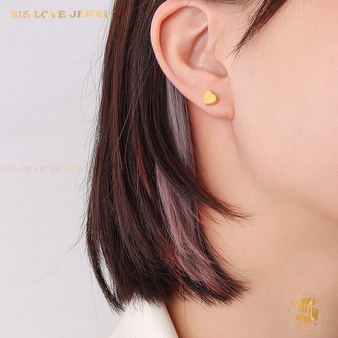 Dainty Love Heart Studs S037
