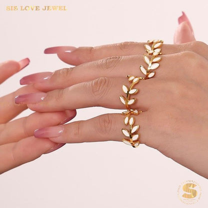 Leaf Adjustable Ring R123