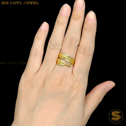 Unique Leaf Design Ring R100