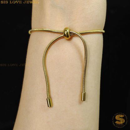 Leaf Charm Adjustable Bracelet B144
