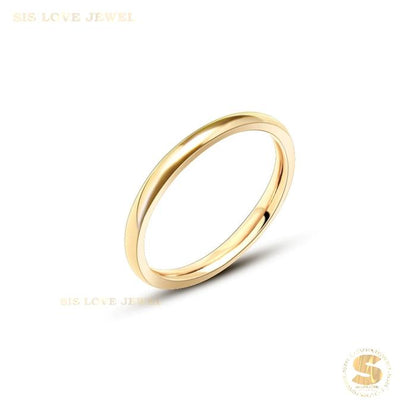 Simple Gold Plated Ring R002