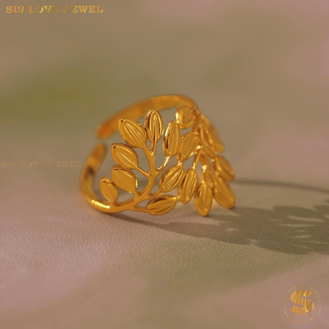 Adjustable Leaf Ring R126