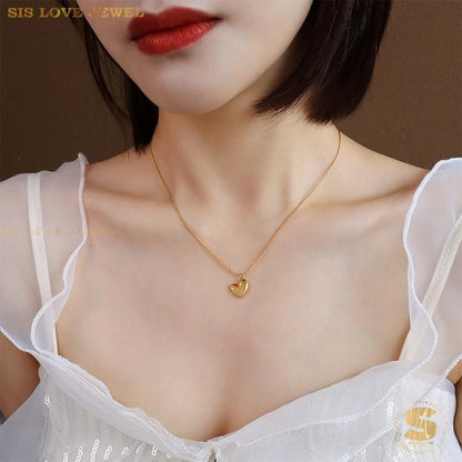 Simple Gold Plated Love Necklace N007