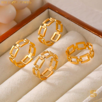 Hollow Adjustable Ring R116