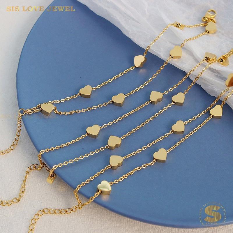 Double Layer Love Bracelet B090 Gold