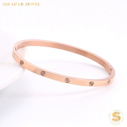 Dazzling Star Zirconia Bangle H022