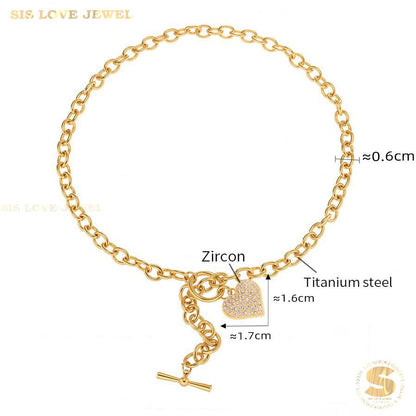 Love & Lock Necklace Set