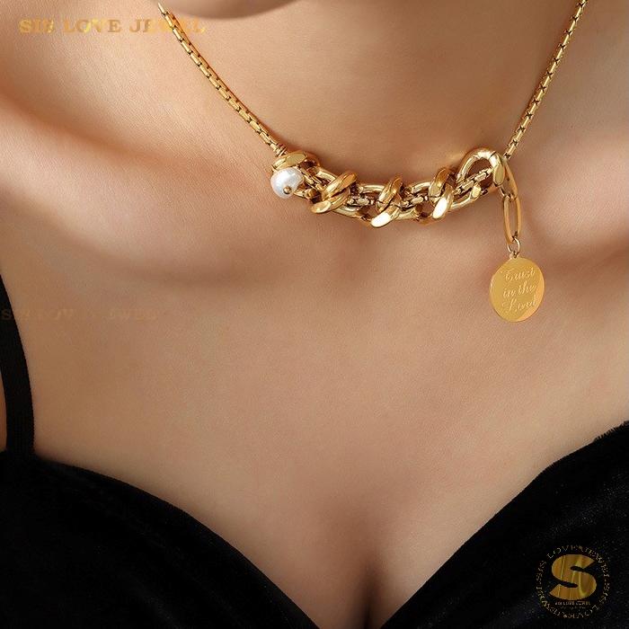 Charm of Fortune Cuban Choker Necklace N055