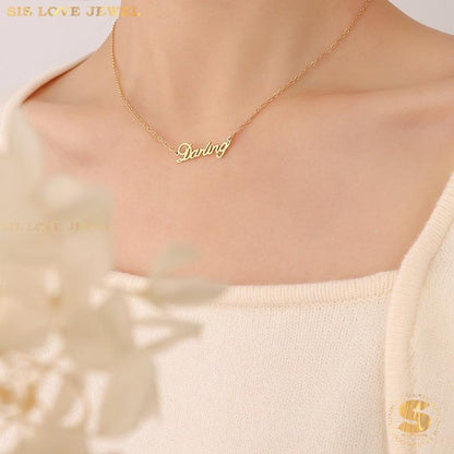Sweet 18K Gold Darling Necklace N031