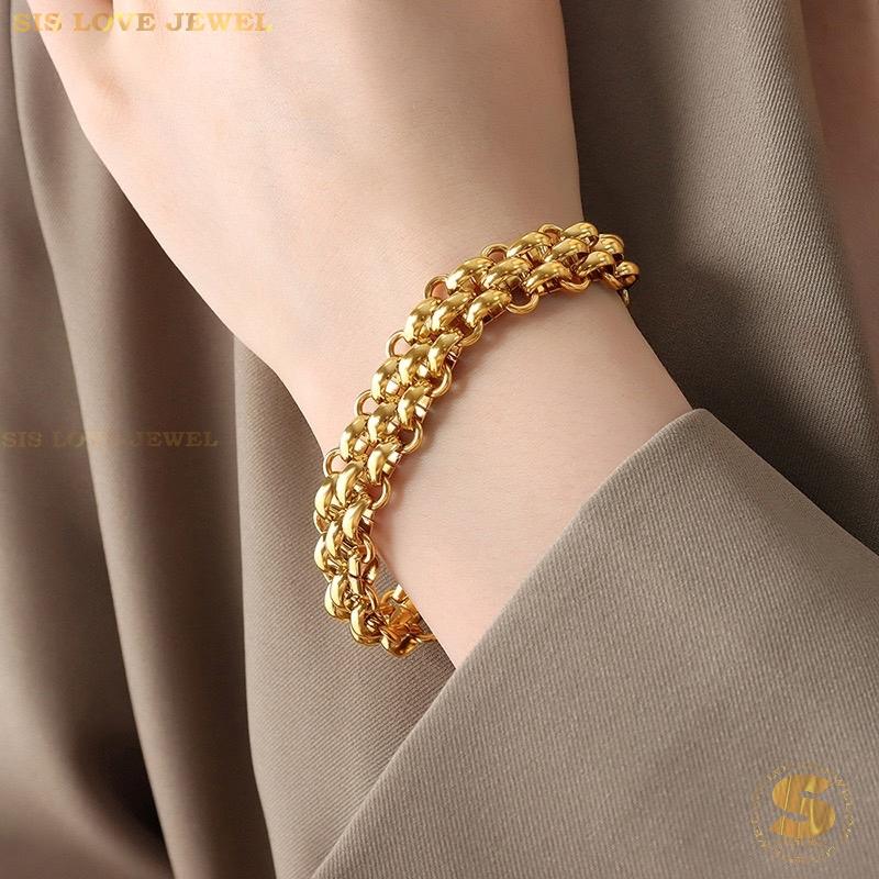 OT Lock Thick Chain Bracelet B132