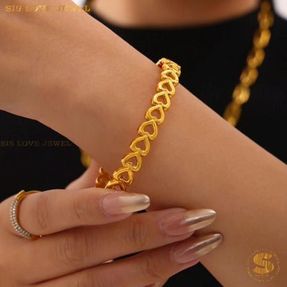 Hollow Love Bangle H162