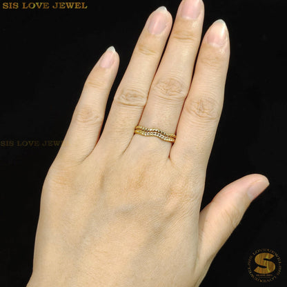 Double Layer Adjustable Ring R079