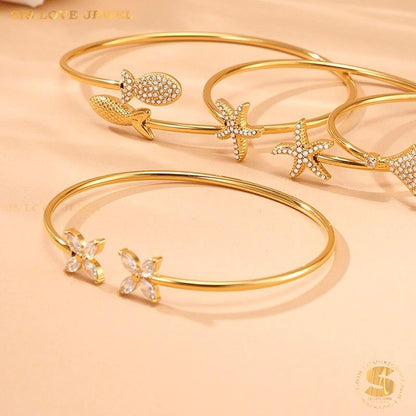 Butterfly Kiss Bangle H176