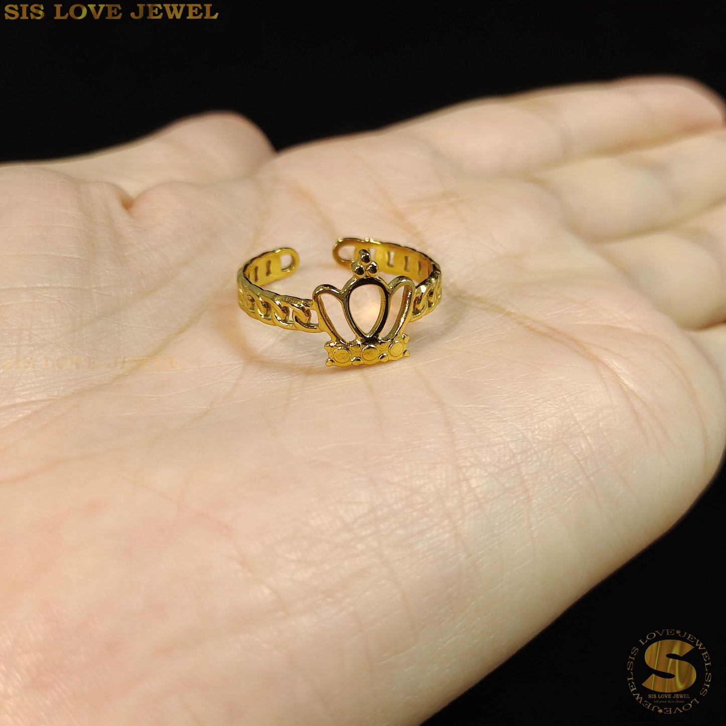 Royal Crown Adjustable Ring R083