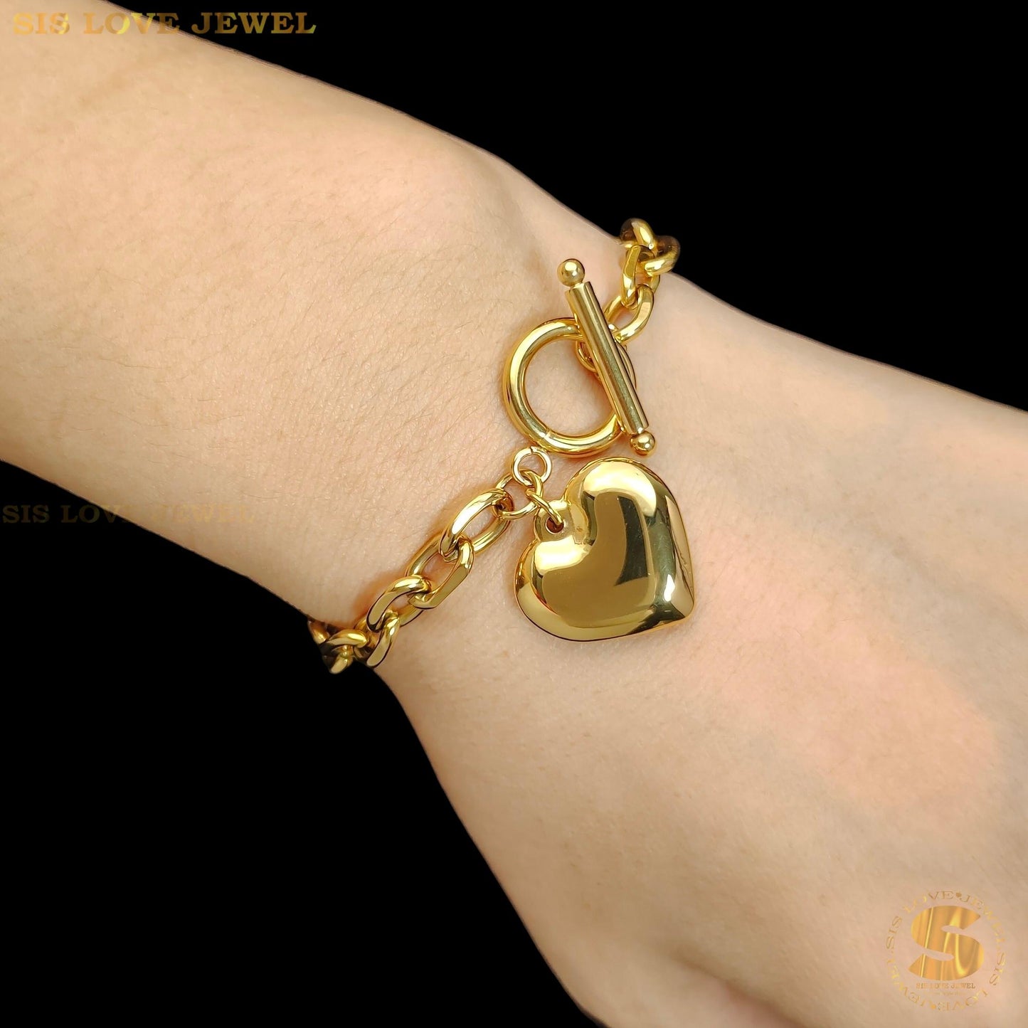 Big Love Tag OT Lock Bracelet B167