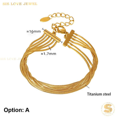 Snake Layer Chain Bracelet B199