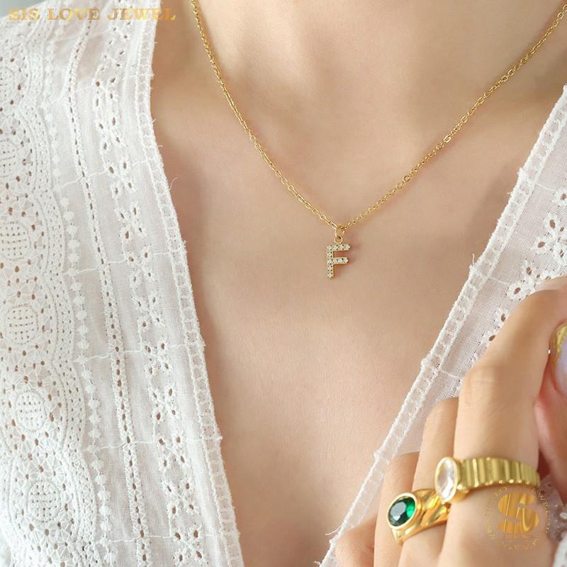Personalized Alphabet Letter Necklace N072