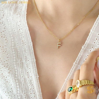 Personalized Alphabet Letter Necklace N072
