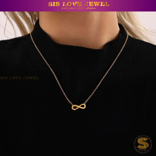 Gold Plated Infinite Necklace N140