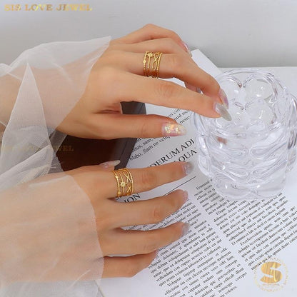 Mini Sphere Adjustable Ring R065