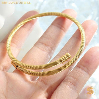 Adjustable Round Bangle H079