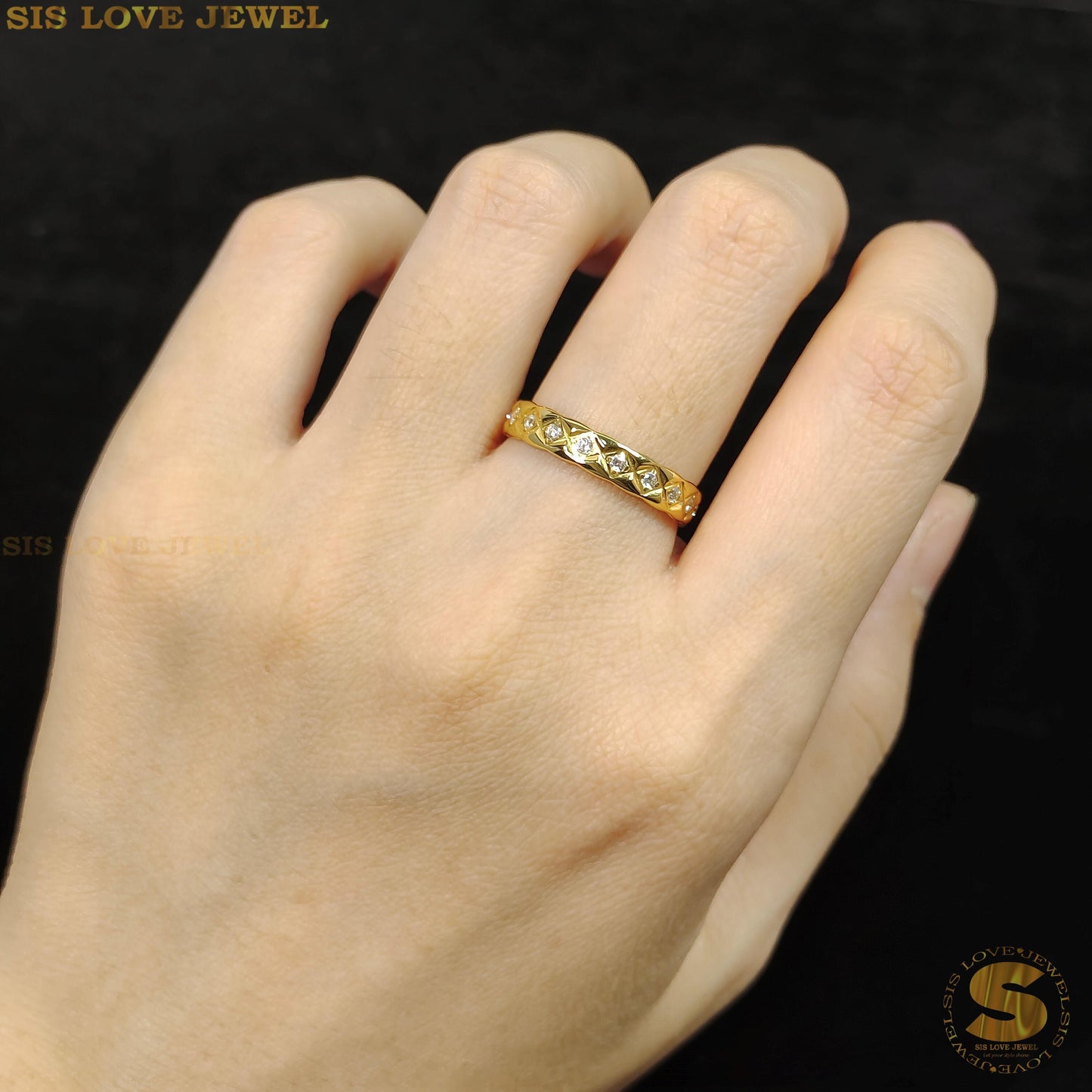 Pave Dome Ring R029