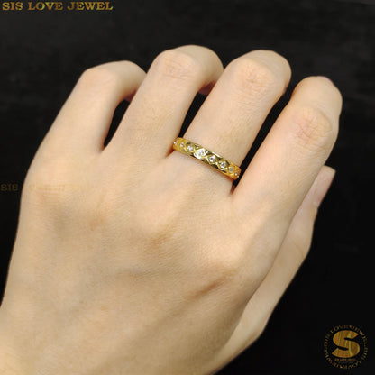 Pave Dome Ring R029