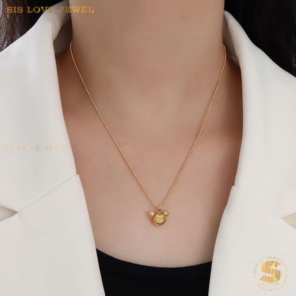 Cute Mickey Pendant Necklace