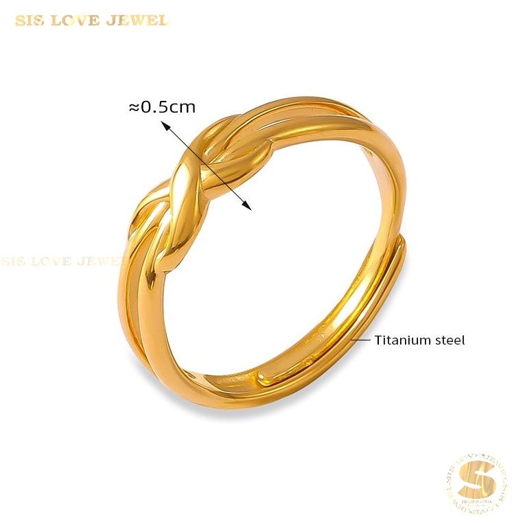 Infinity Gold Plated Ring R094