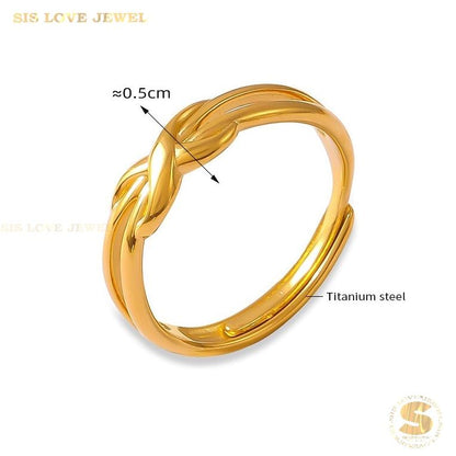 Infinity Gold Plated Ring R094