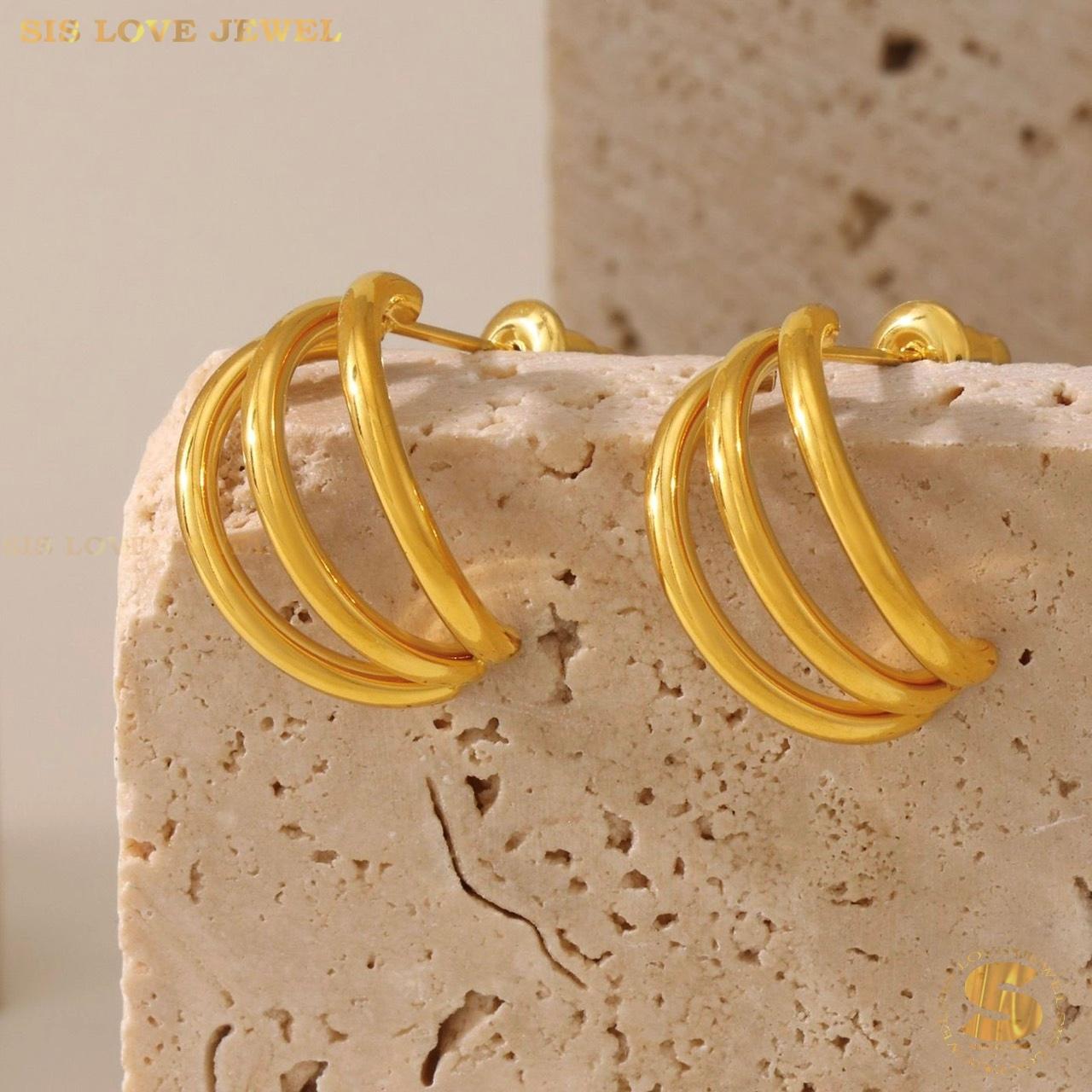 Love Arcs Stud Earrings S051