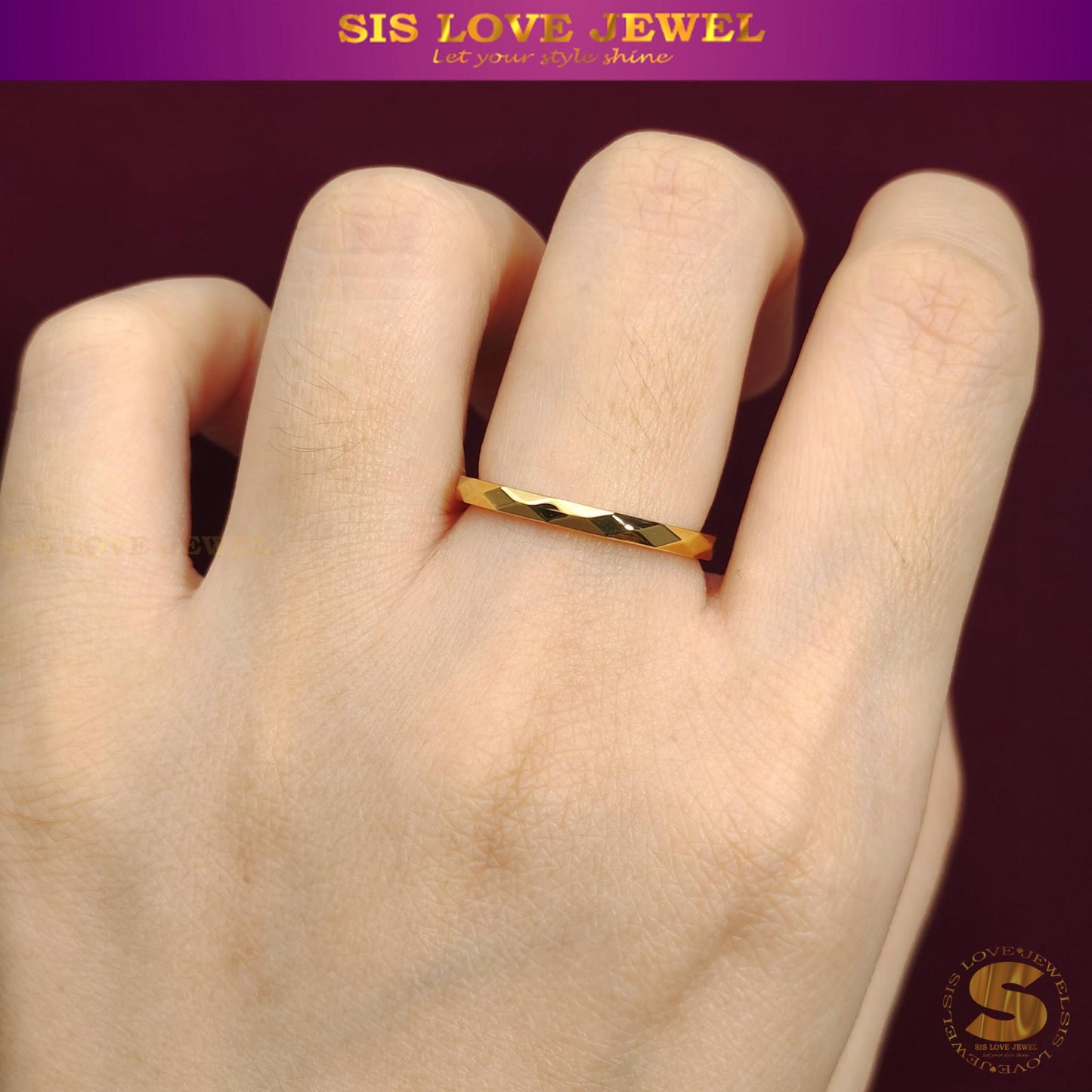 Blink-Blink Thin Ring R098