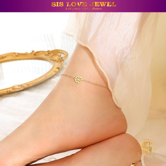 Fortune Charm Gold Plated Bracelet A003
