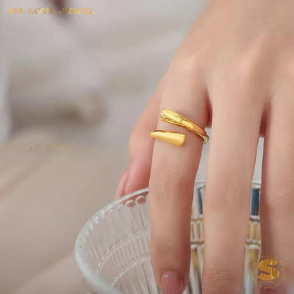 Minimalist 18K Gold Wrap Ring R139
